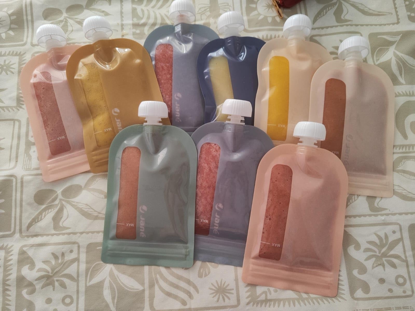 Jane sacchetti pappa riutilizzabili 200 ml 12 pezzi senza BPA