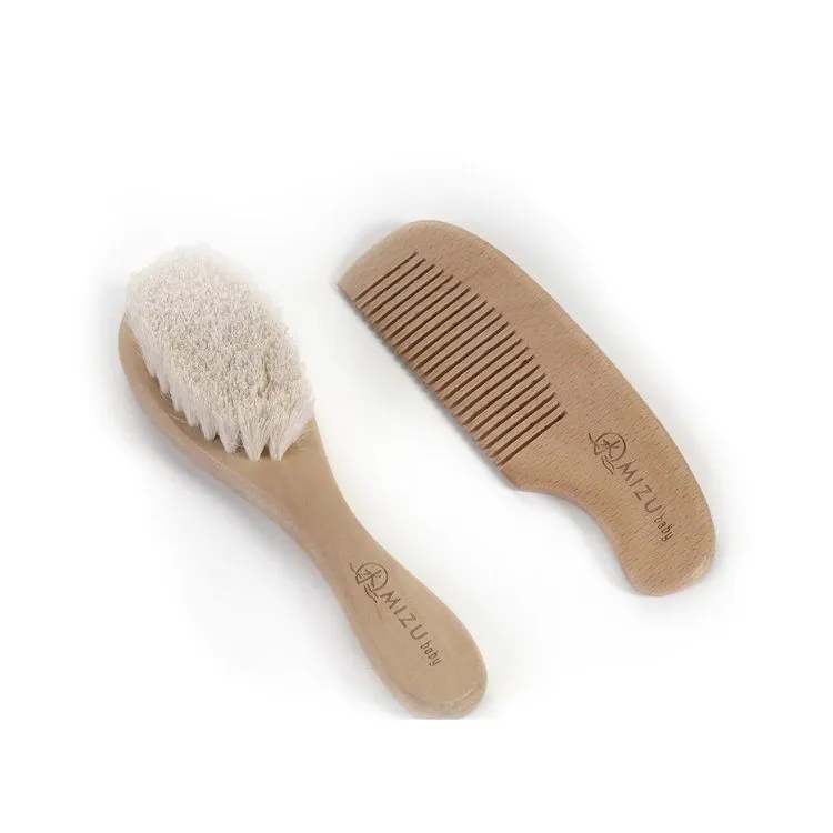 Mizu Baby Mami set spazzola e pettine bamboo