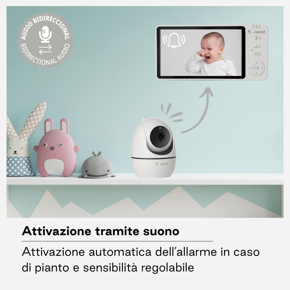 Jané Eye Pro Baby Monitor con Telecamera Display 5"