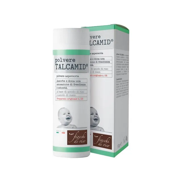 Fiocchi di Riso Talcamid Polvere Corpo 50 g Riso e Mais