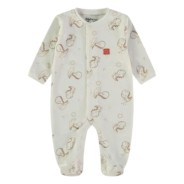 Wonderlife tutina manica lunga bianco cotone neonato