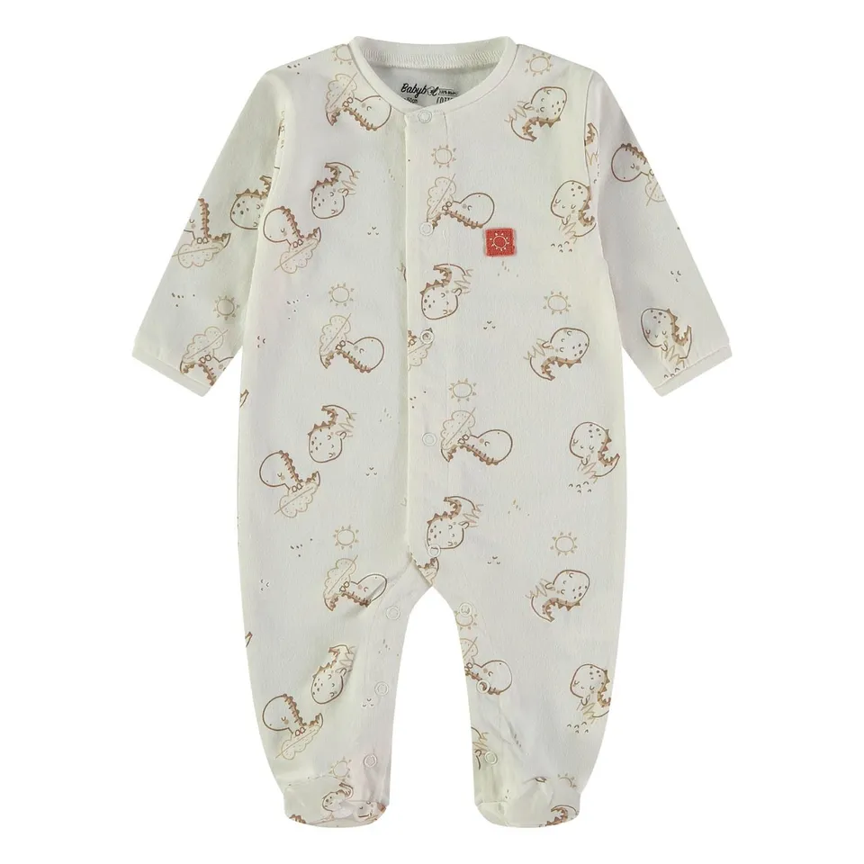 Wonderlife tutina manica lunga bianco cotone neonato