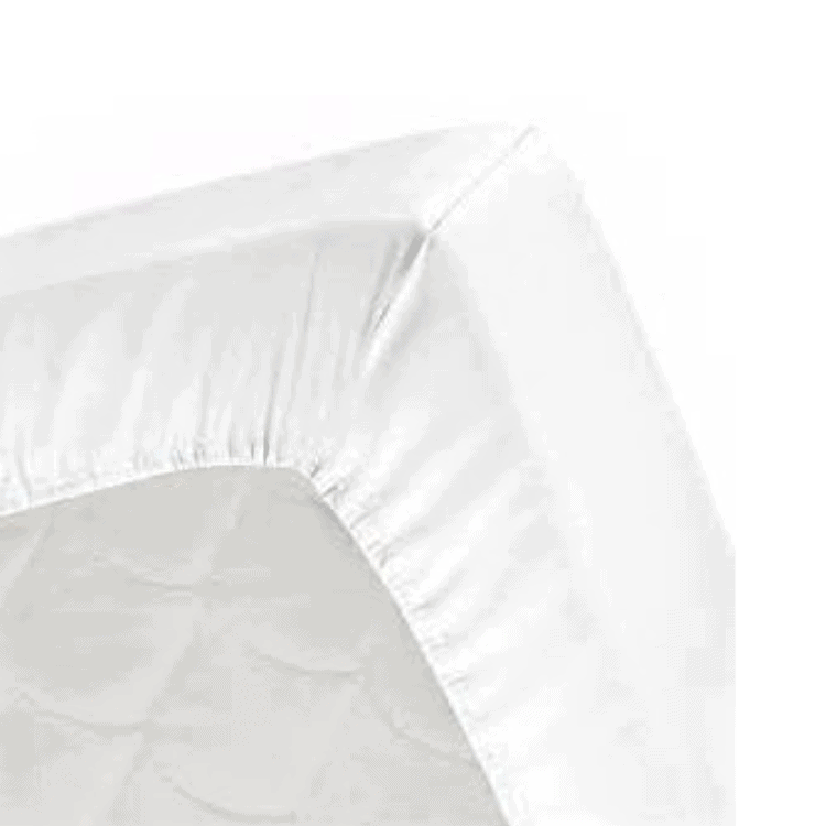 Bamboom Lenzuolo con Angoli 80x40 cm 2pz Bianco Bambù