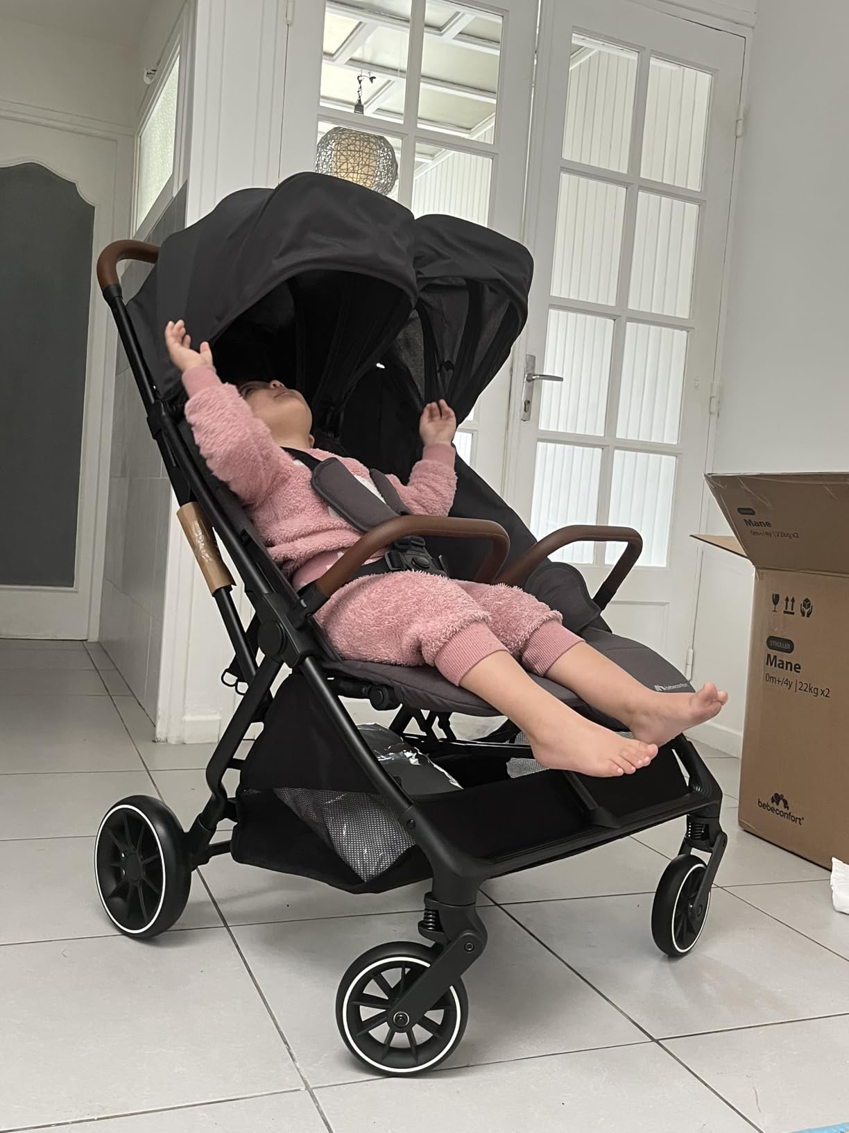 Bebé Confort Mane passeggino gemellare Mineral Graphite