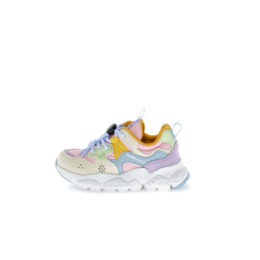 Flower Mountain Yamano 3 Junior Sneakers Rosa Celeste Menta