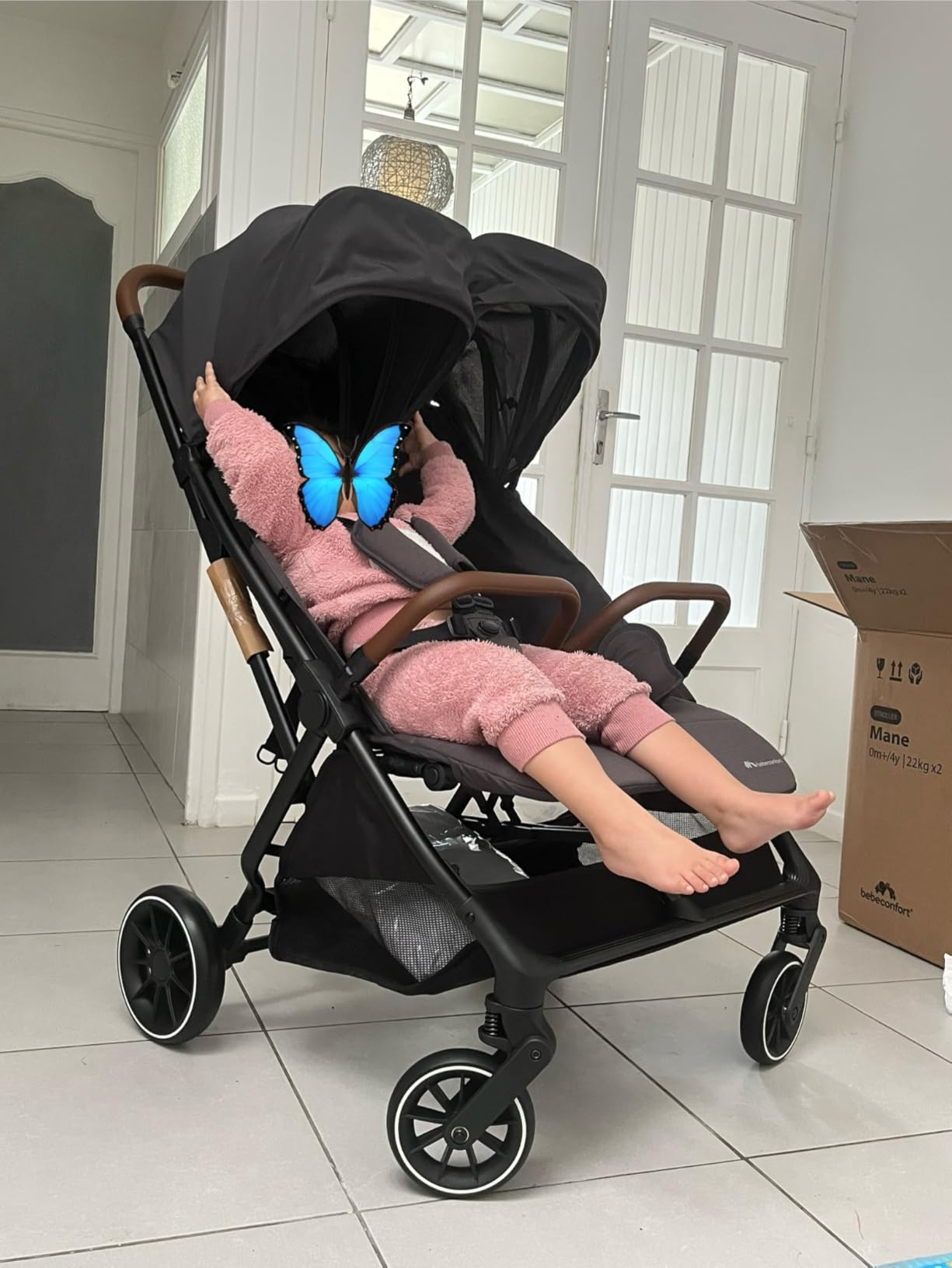 Bebé Confort Mane passeggino gemellare Mineral Graphite