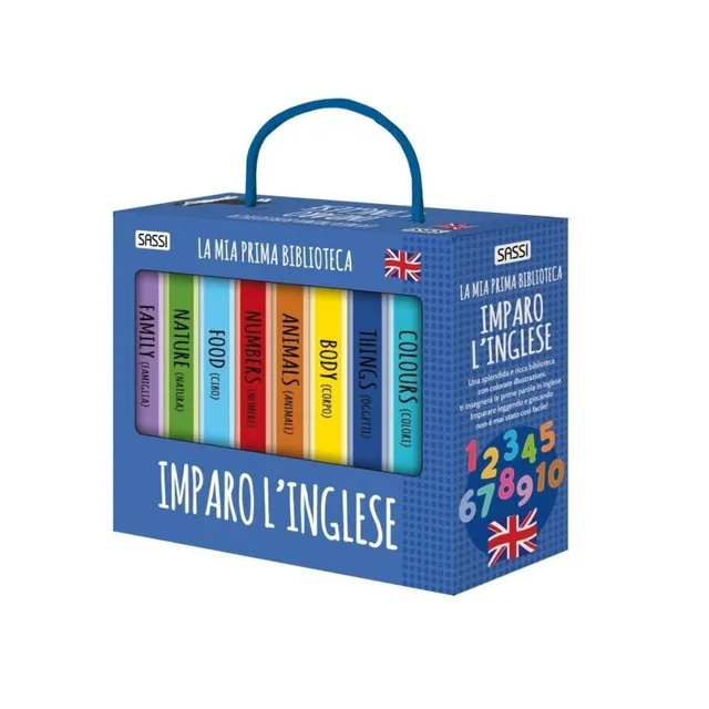 Sassi Mia Prima Biblioteca Imparo Inglese Libro Bambini Illustrato