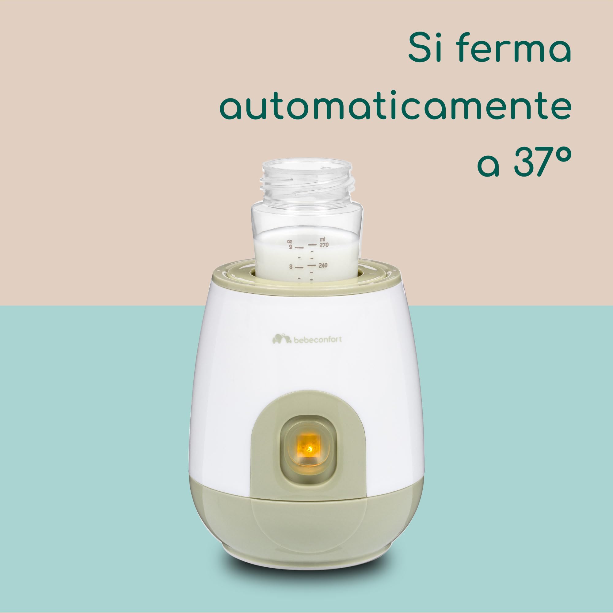 Bebé Confort Express scaldabiberon elettrico bianco verde oliva