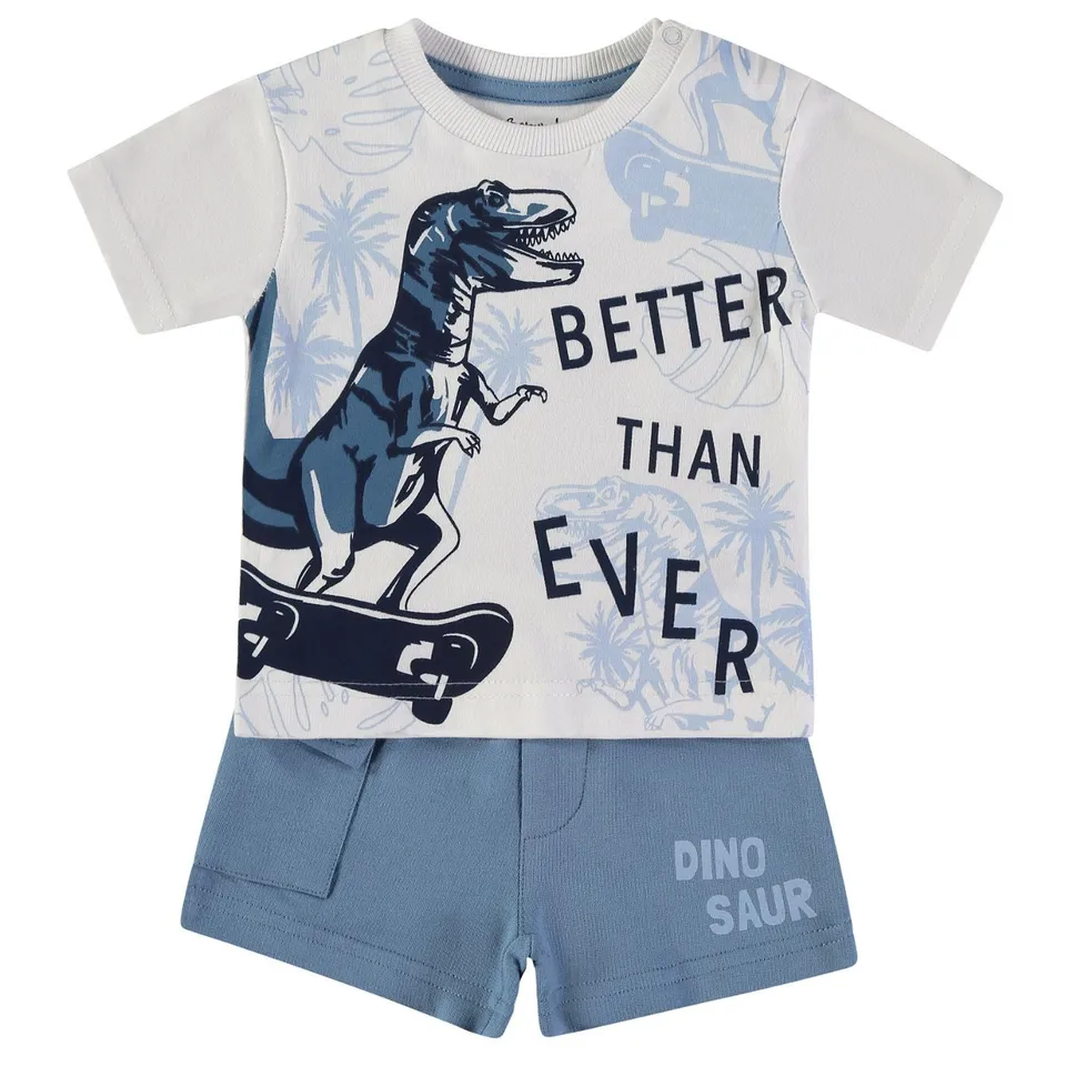 Wonderlife Dinosauro completo 2 pezzi cotone
