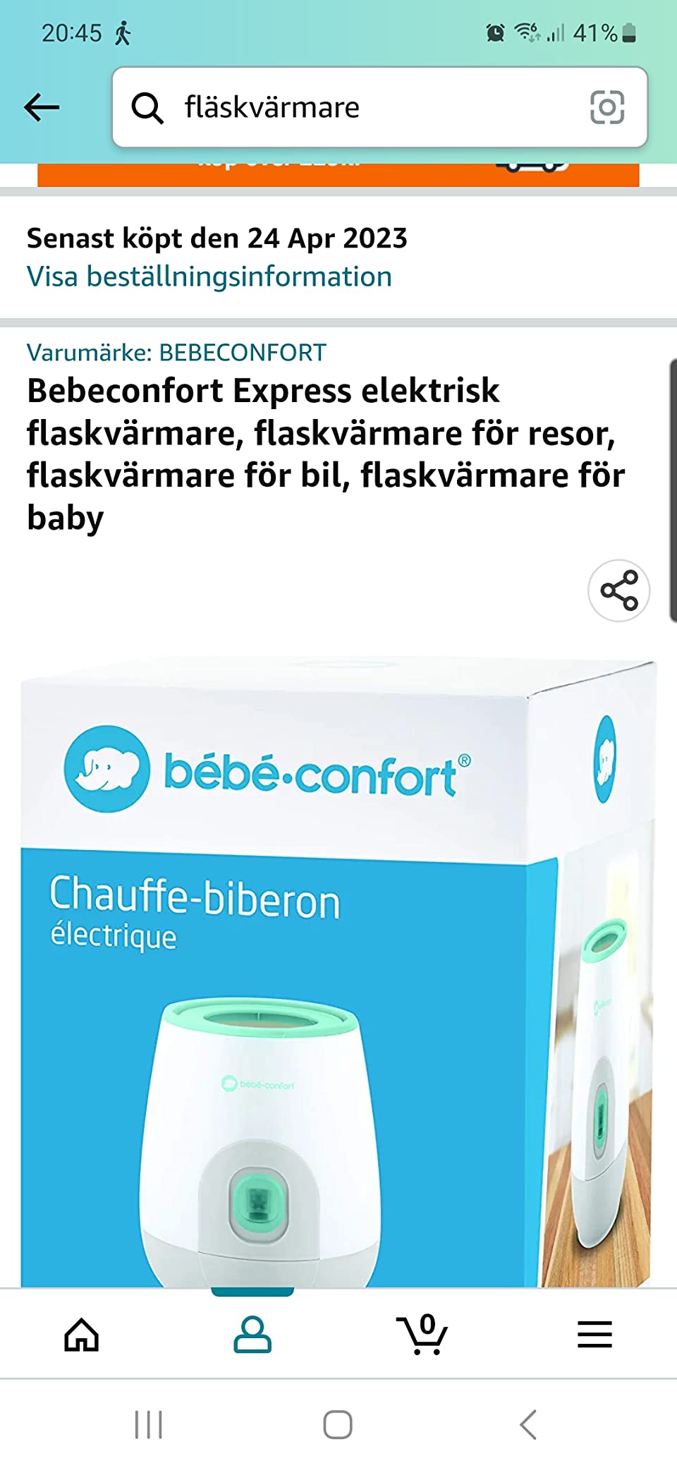 Bebé Confort Scaldabiberon Elettrico Bianco Verde rapido