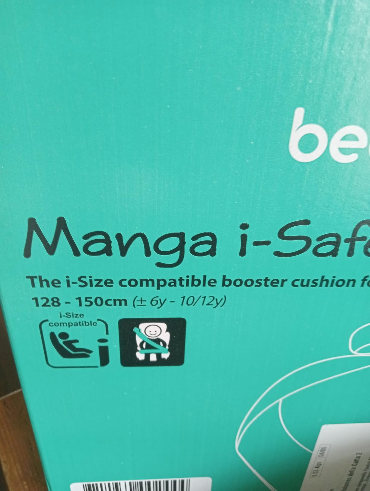 Bebé Confort Manga i-Safe Rialzo Auto Black 125-150 cm