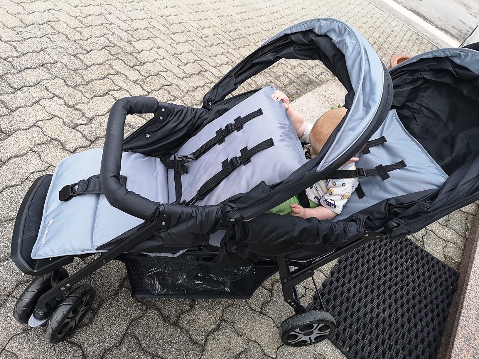 Bebé Confort Teamy passeggino gemellare Mineral Graphite doppio