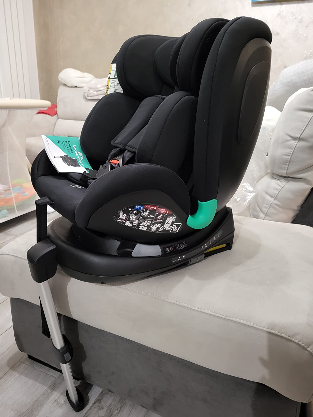 Bebé Confort EvolveFix Plus i-Size seggiolino auto Black Mist girevole