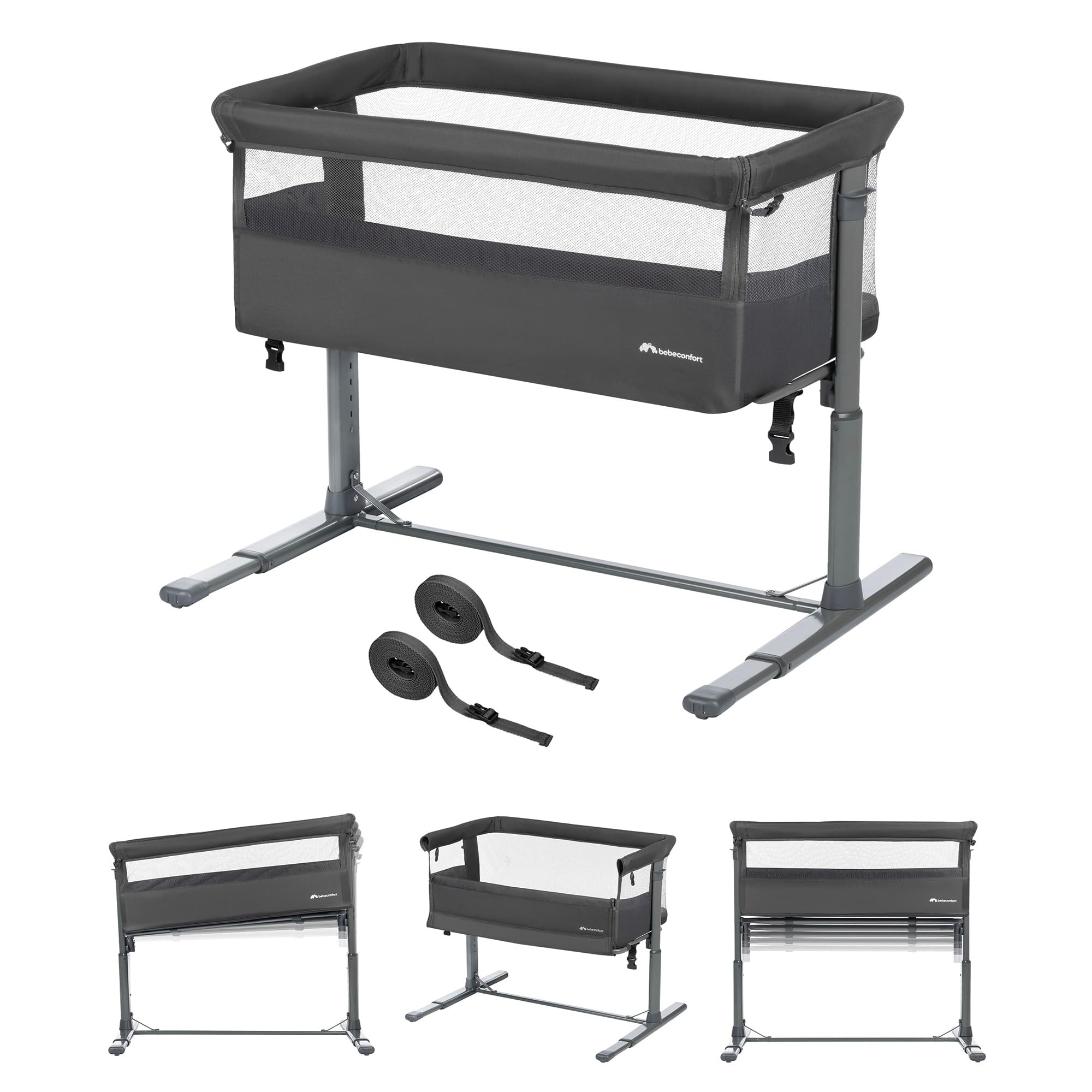 Bebé Confort Zina culla fianco letto Mineral Graphite co-sleeping