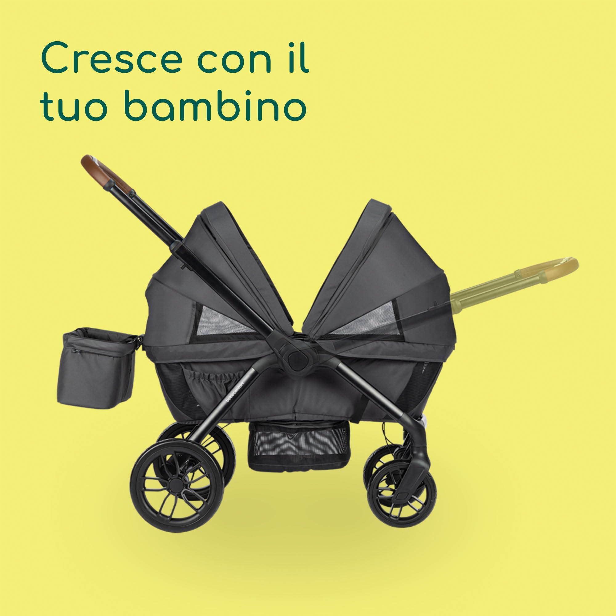 Bebé Confort Helios passeggino gemellare Mineral Graphite