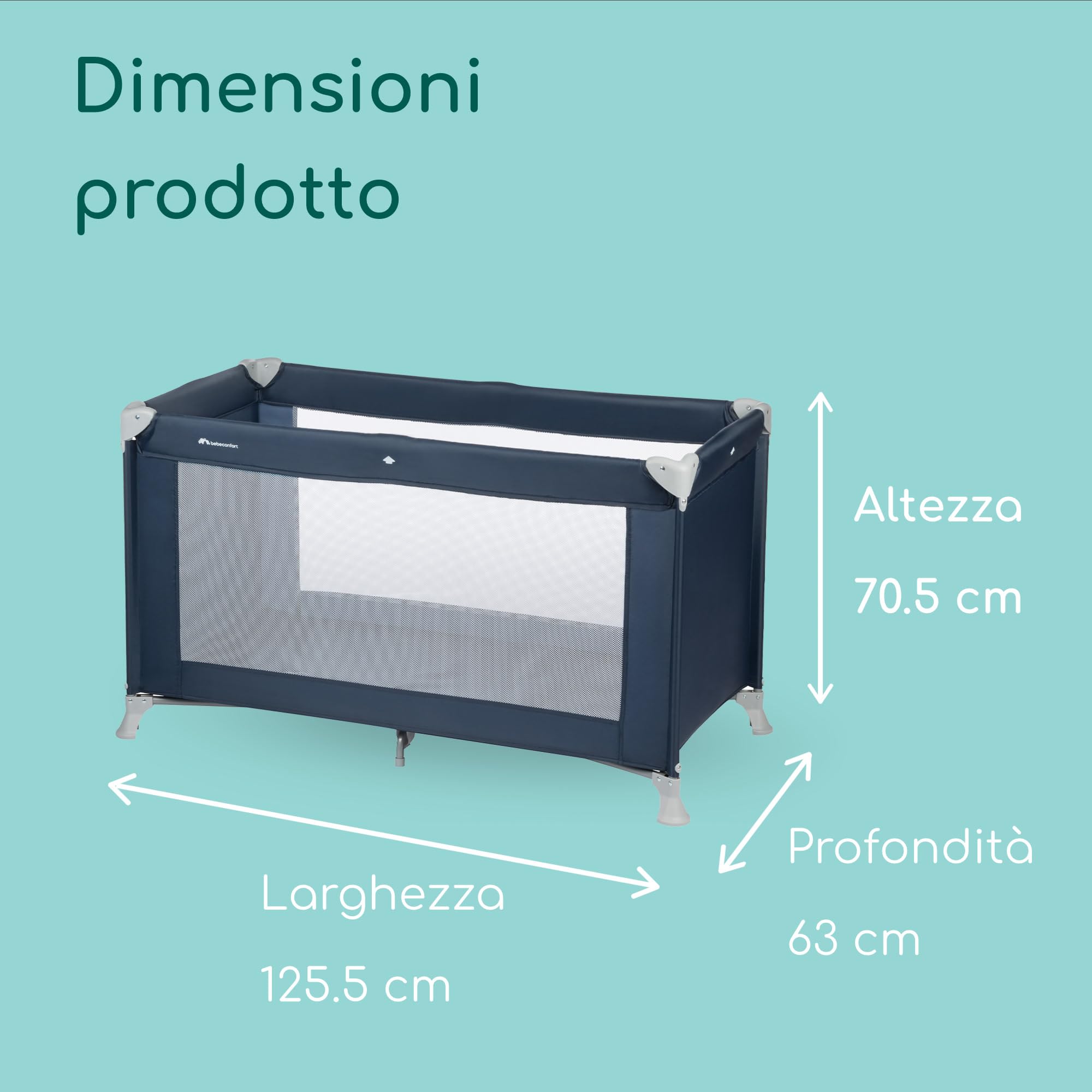 Bebé Confort Soft Dreams Lettino Viaggio Navy Blue 60x120