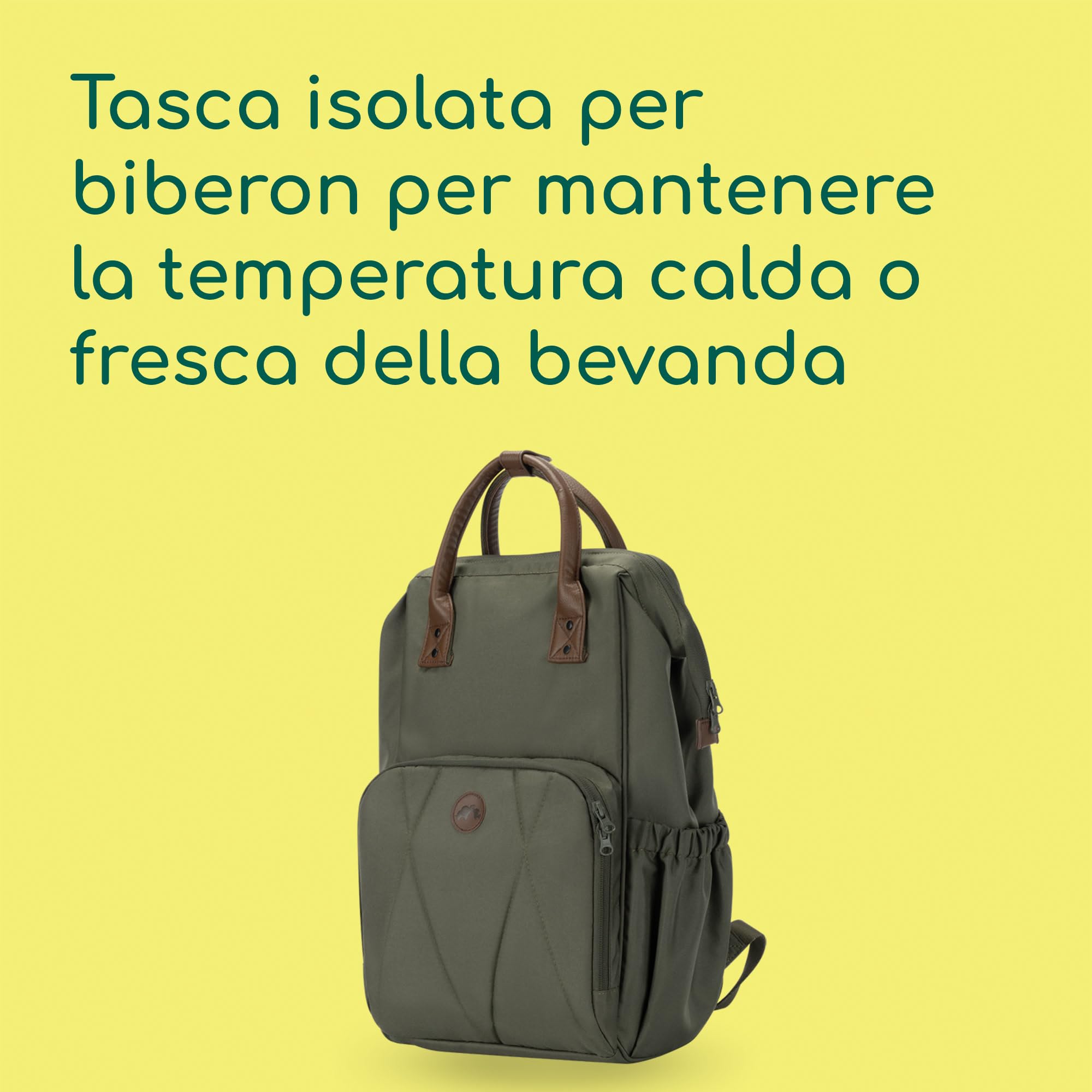 Bebé Confort Zaino Fasciatoio Neonato Verde con Materassino