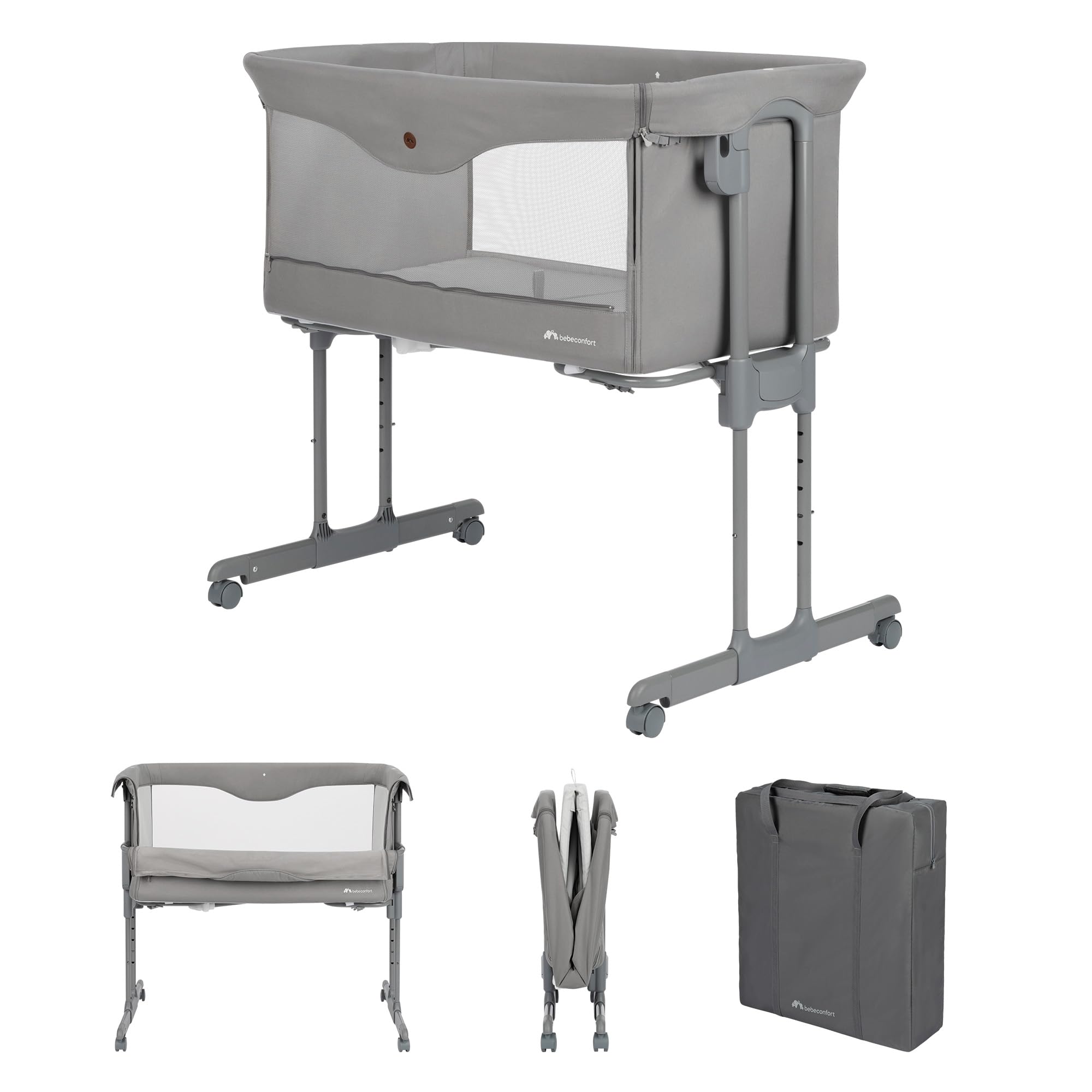 Bebé Confort Amara culla fianco letto Tinted Grey 9 kg