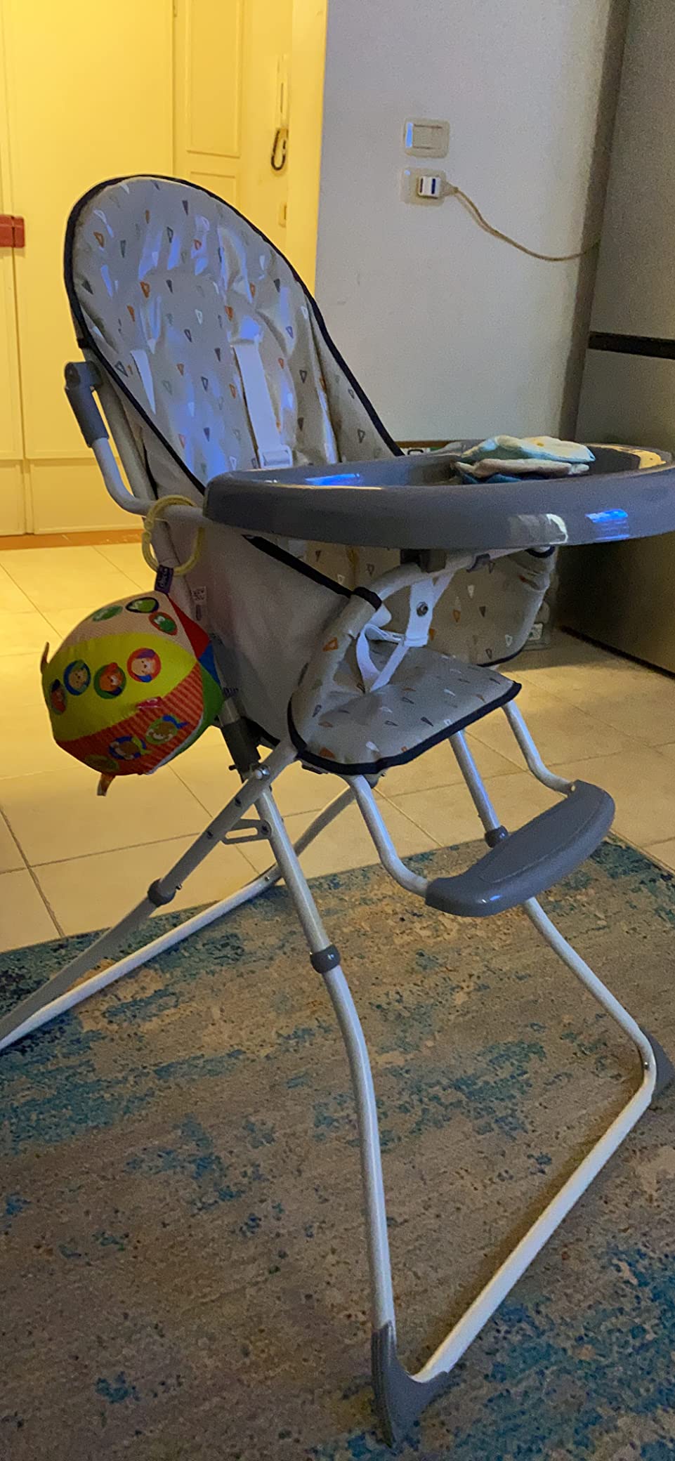 Bebé Confort Kanji seggiolone pappa Warm Grey pieghevole
