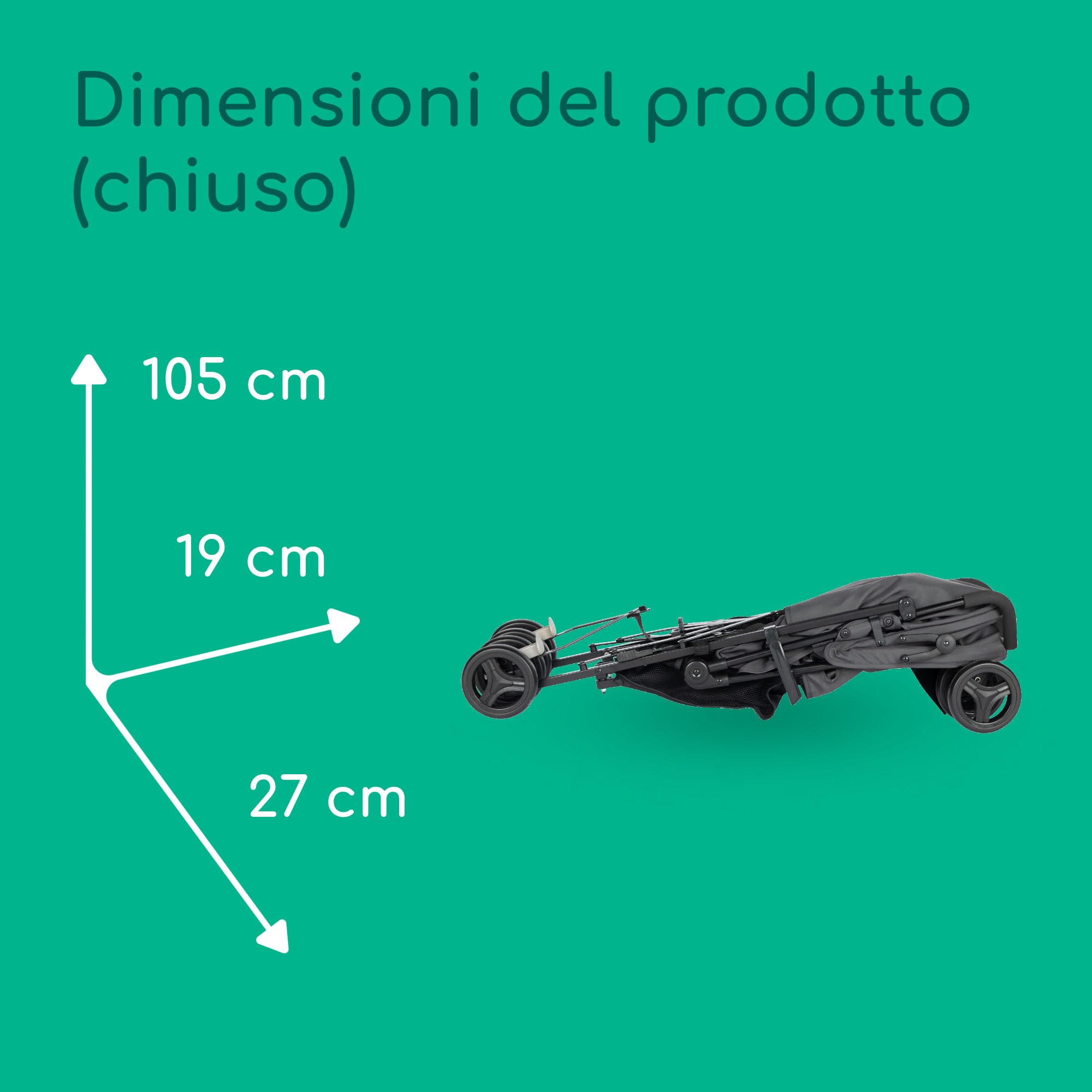 Bebé Confort Rainbow passeggino leggero grigio 22 kg
