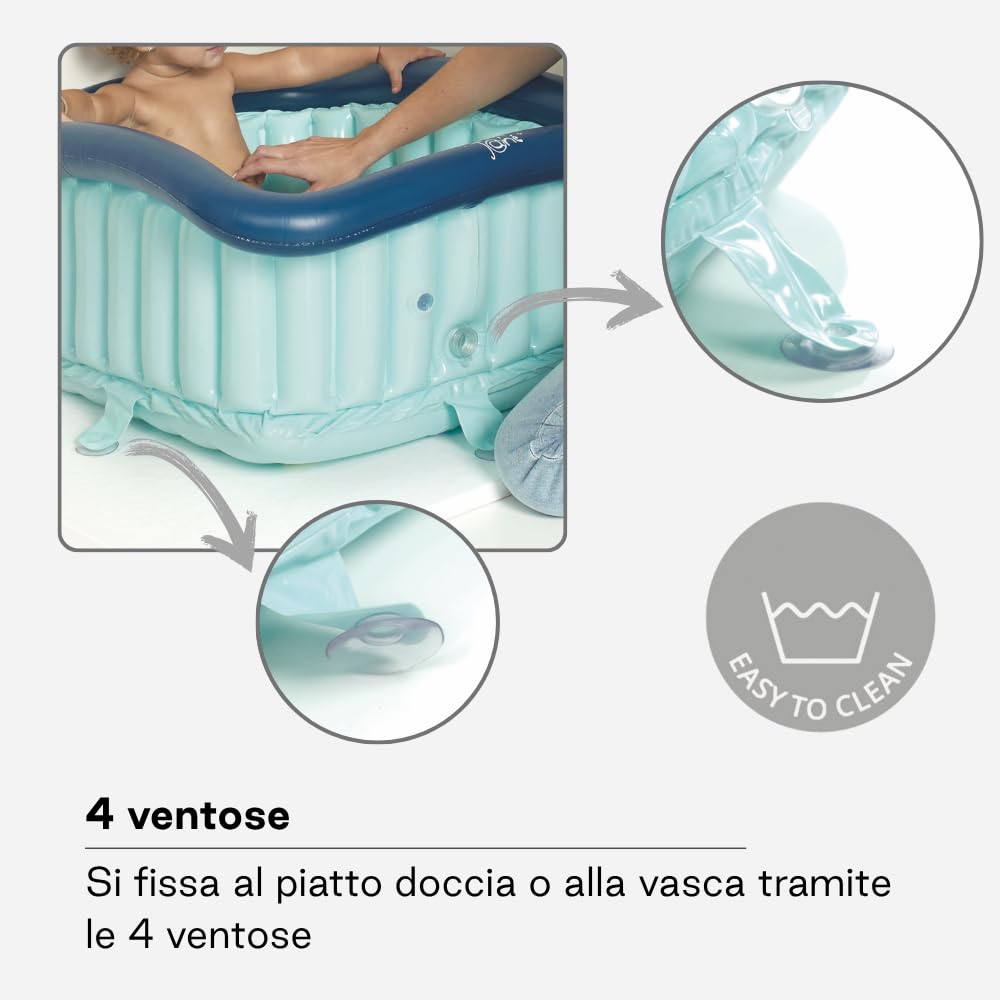 Jané riduttore doccia gonfiabile blu 70 L