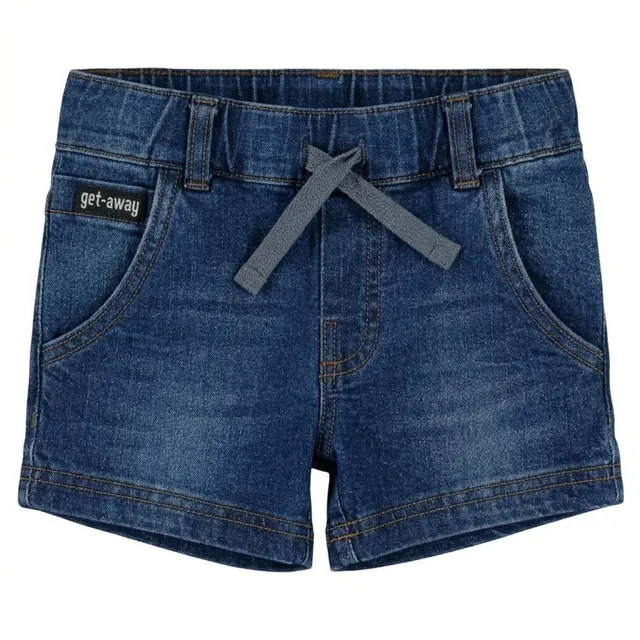 Wonderlife pantalone corto jeans scuro denim bimbo
