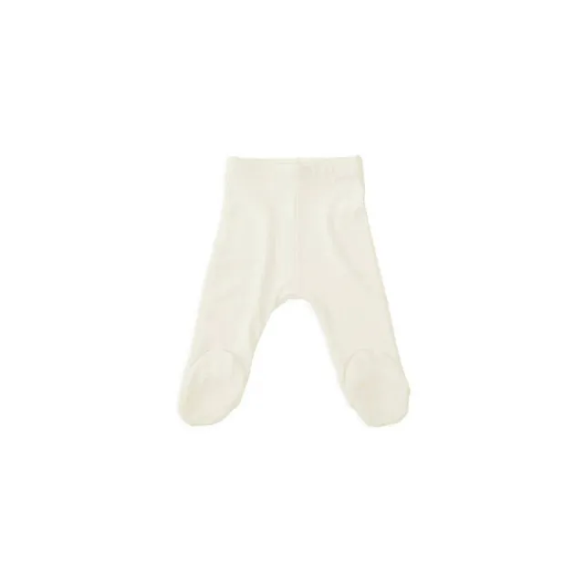 Bamboom Pure pantaloncino prematuro 00M con piedini panna bambù