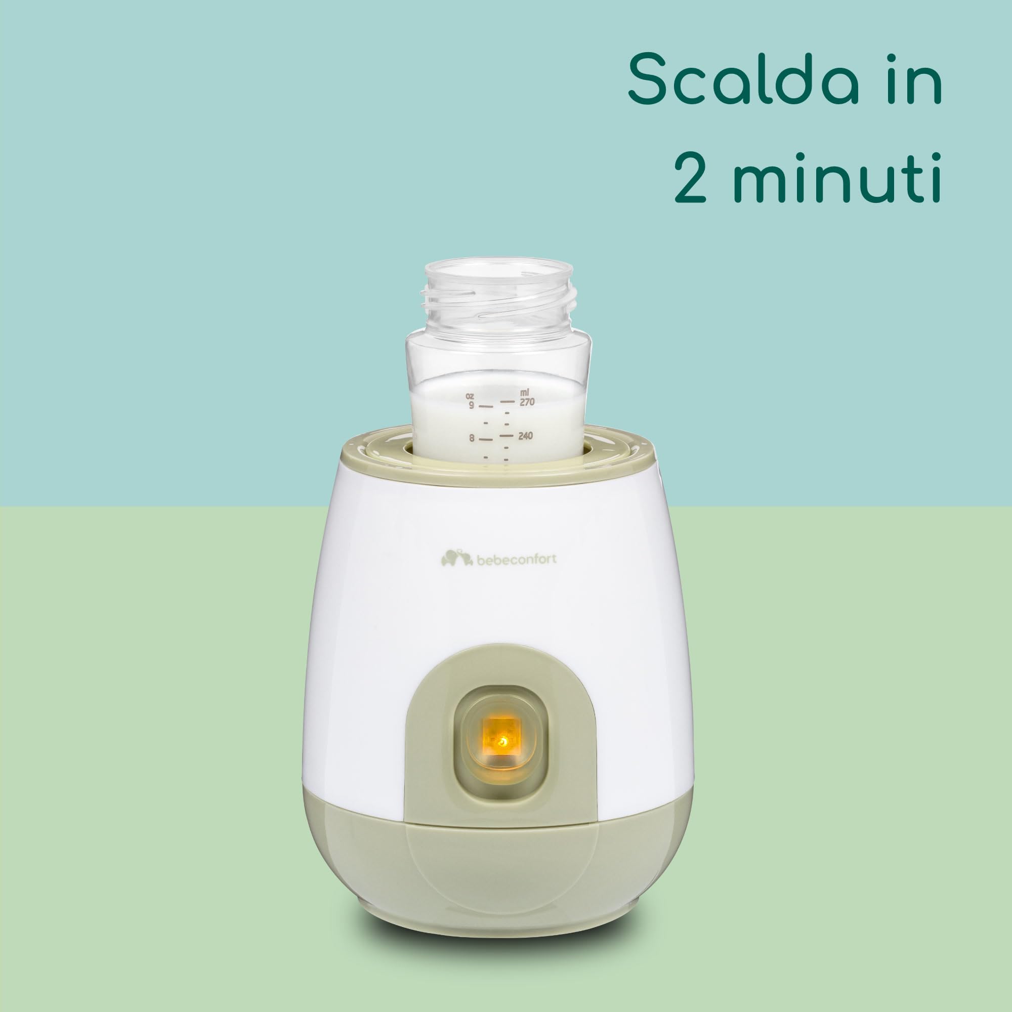 Bebé Confort Express scaldabiberon elettrico bianco verde oliva