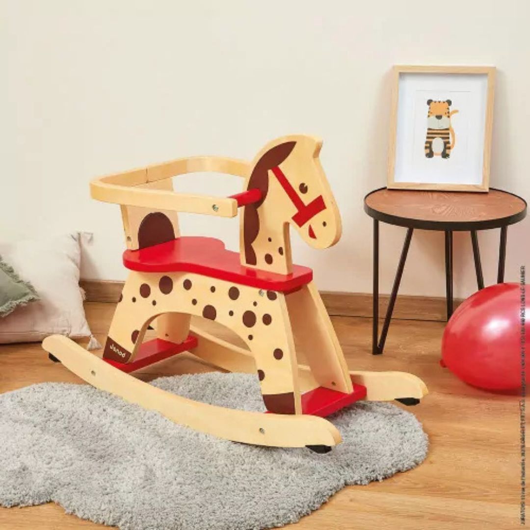 Janod Caramel cavallo a dondolo legno 1 anno+