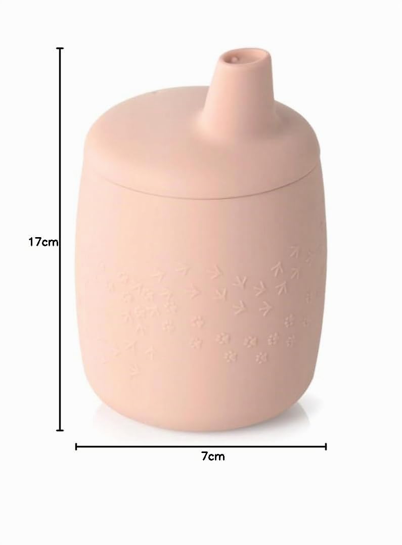 Jané Bicchiere Apprendimento Silicone Rosa Antigoccia