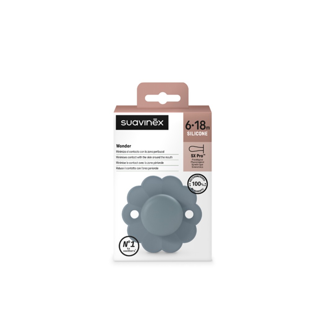 Suavinex Wonder SX Pro succhietto silicone 6-18 mesi