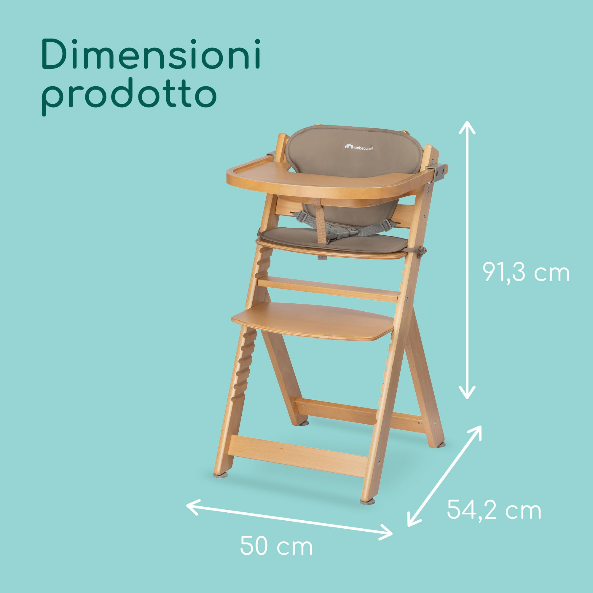 Bebé Confort Timba seggiolone legno naturale beige