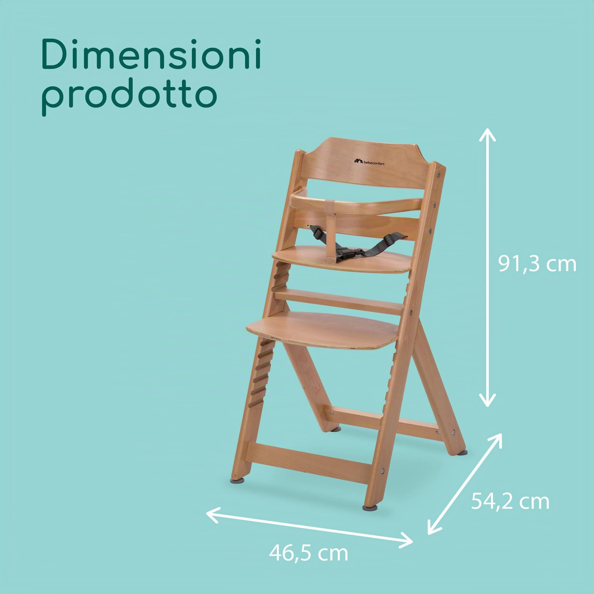 Bébé Confort Timba Seggiolone Legno Naturale 110 kg