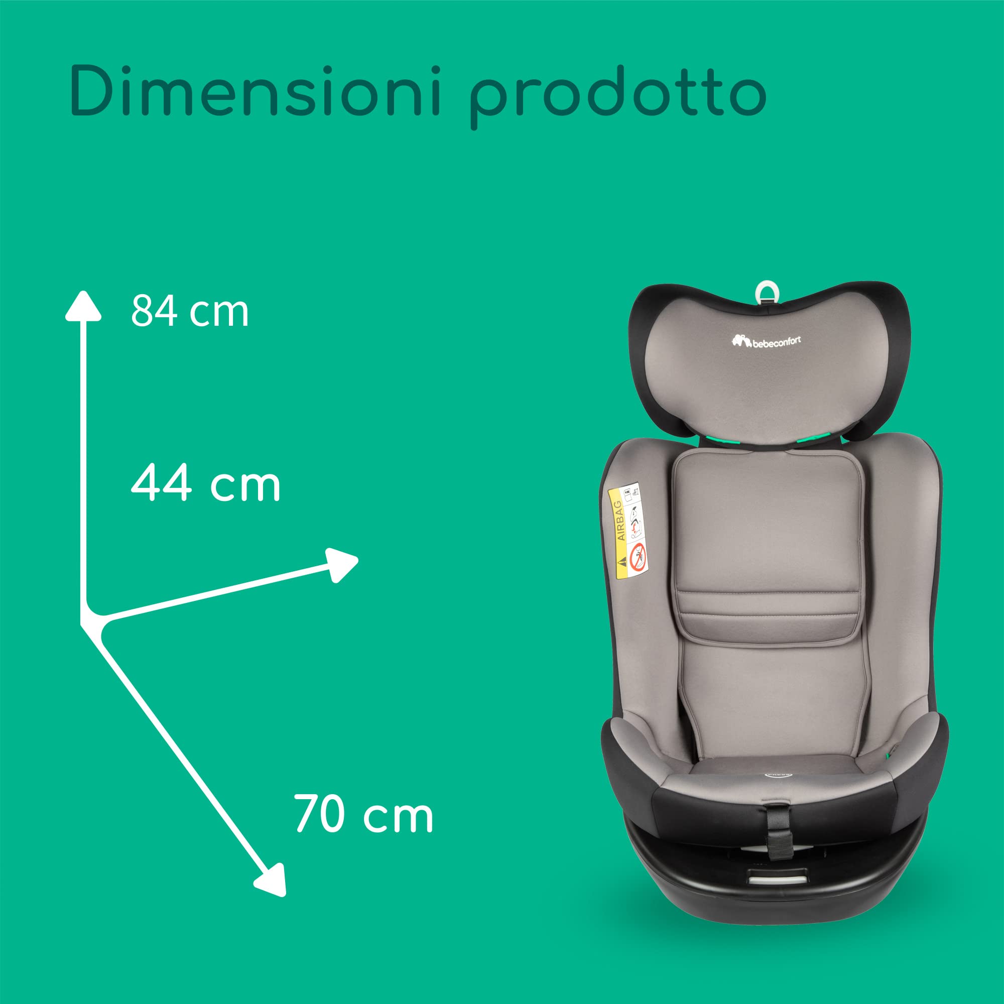 Bebé Confort EvolveFix i-Size seggiolino auto Grey Mist 0-36 kg