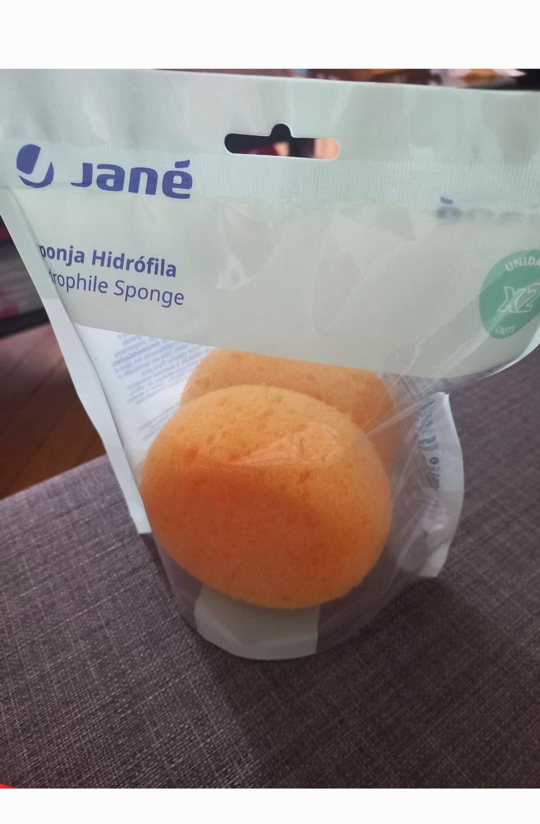 Jané spugna idrofila neonato 2 pezzi delicata