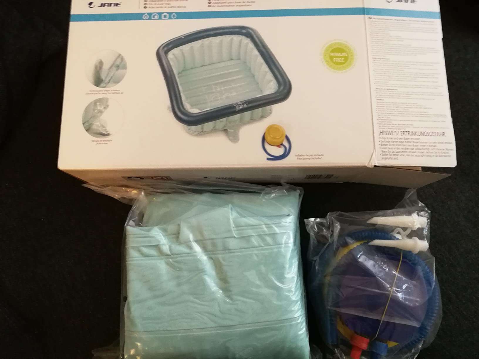 Jané riduttore doccia gonfiabile blu 70 L