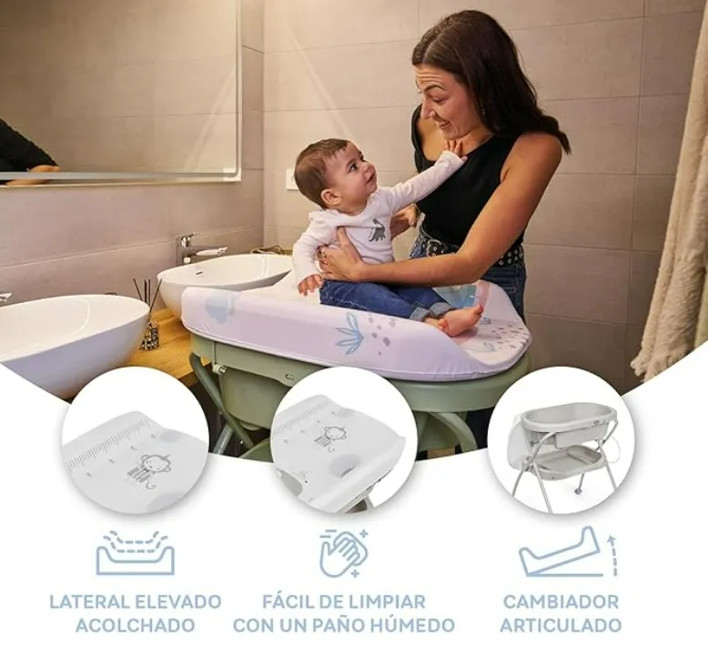 Innovaciones MS Bubble Vaschetta Fasciatoio 2 in 1 Altezza