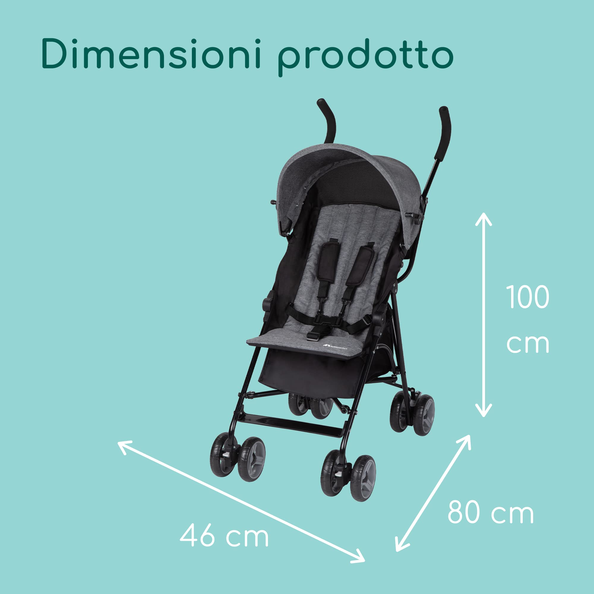Bebé Confort Kiplo Passeggino Leggero Black Chic 5,7 kg