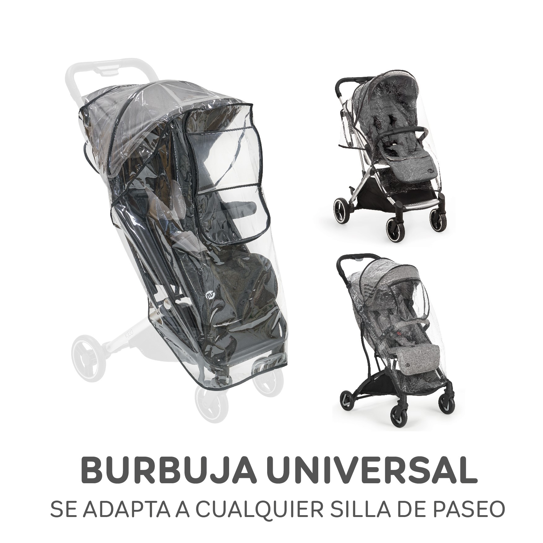 Innovaciones MS parapioggia passeggino universale trasparente