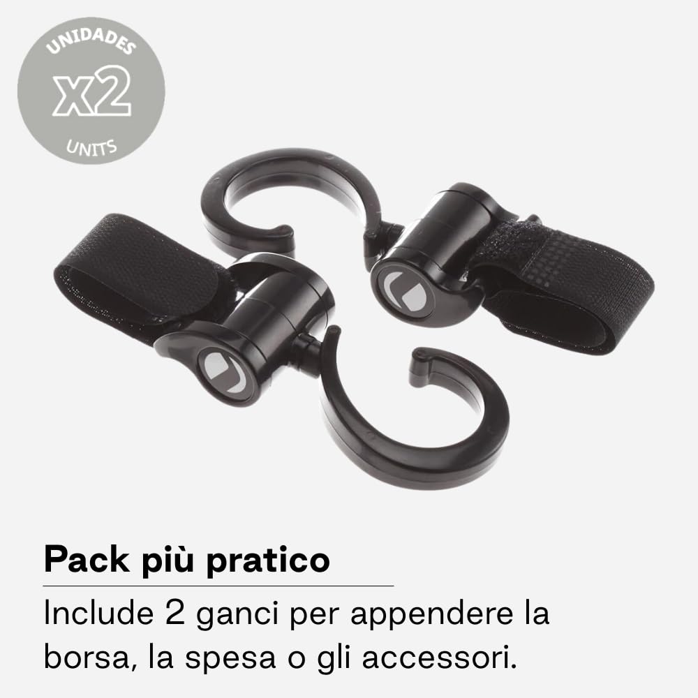 Jané Ganci Universali Passeggino Nero Set 2 Pezzi