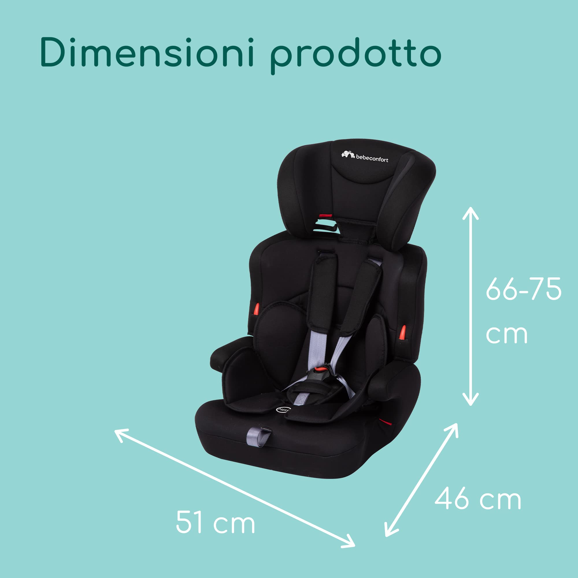 Bebé Confort Ever Safe Plus seggiolino auto 9-36 kg Full Black