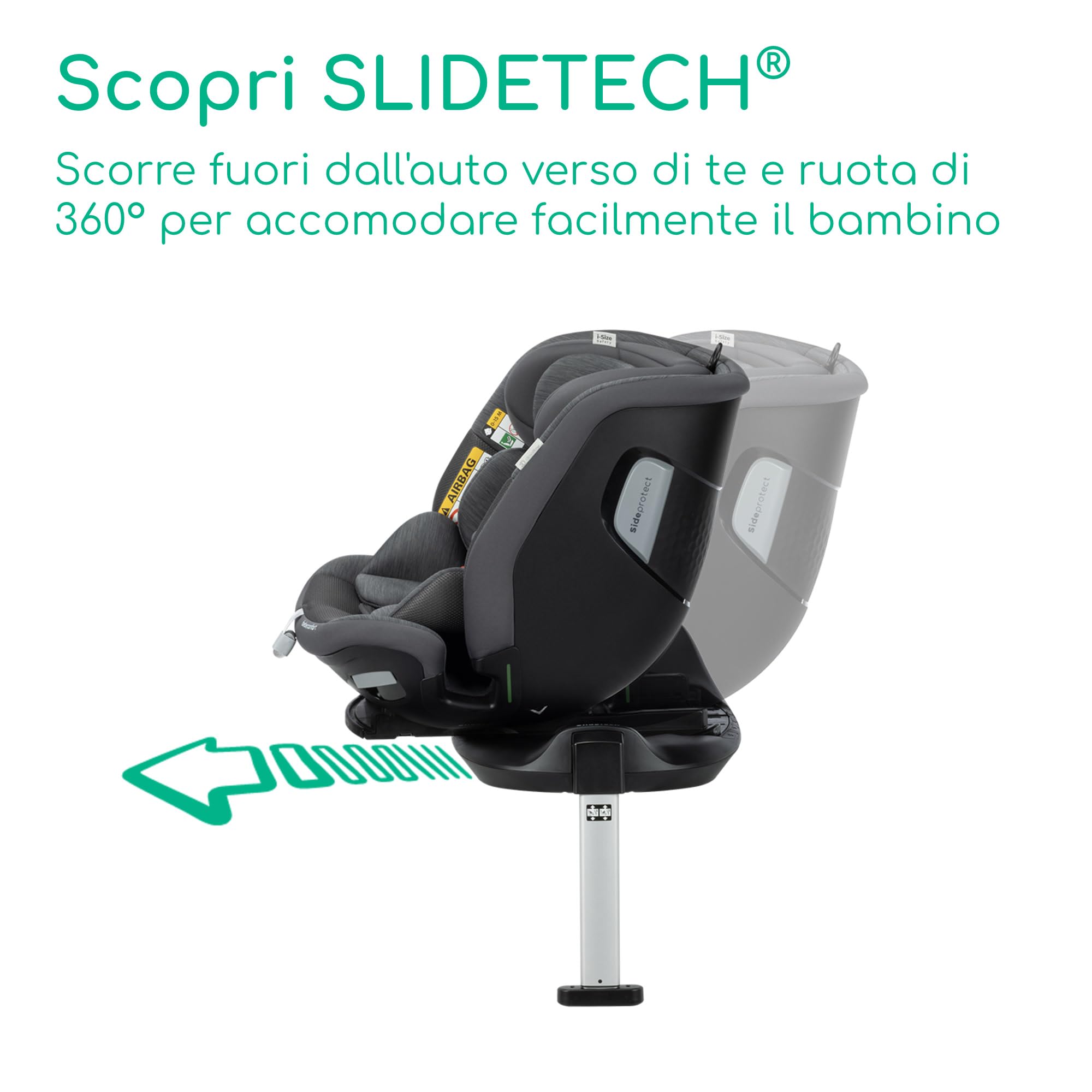 Bebé Confort RevolveFix Max 360 i-Size Seggiolino Auto Element Graphite