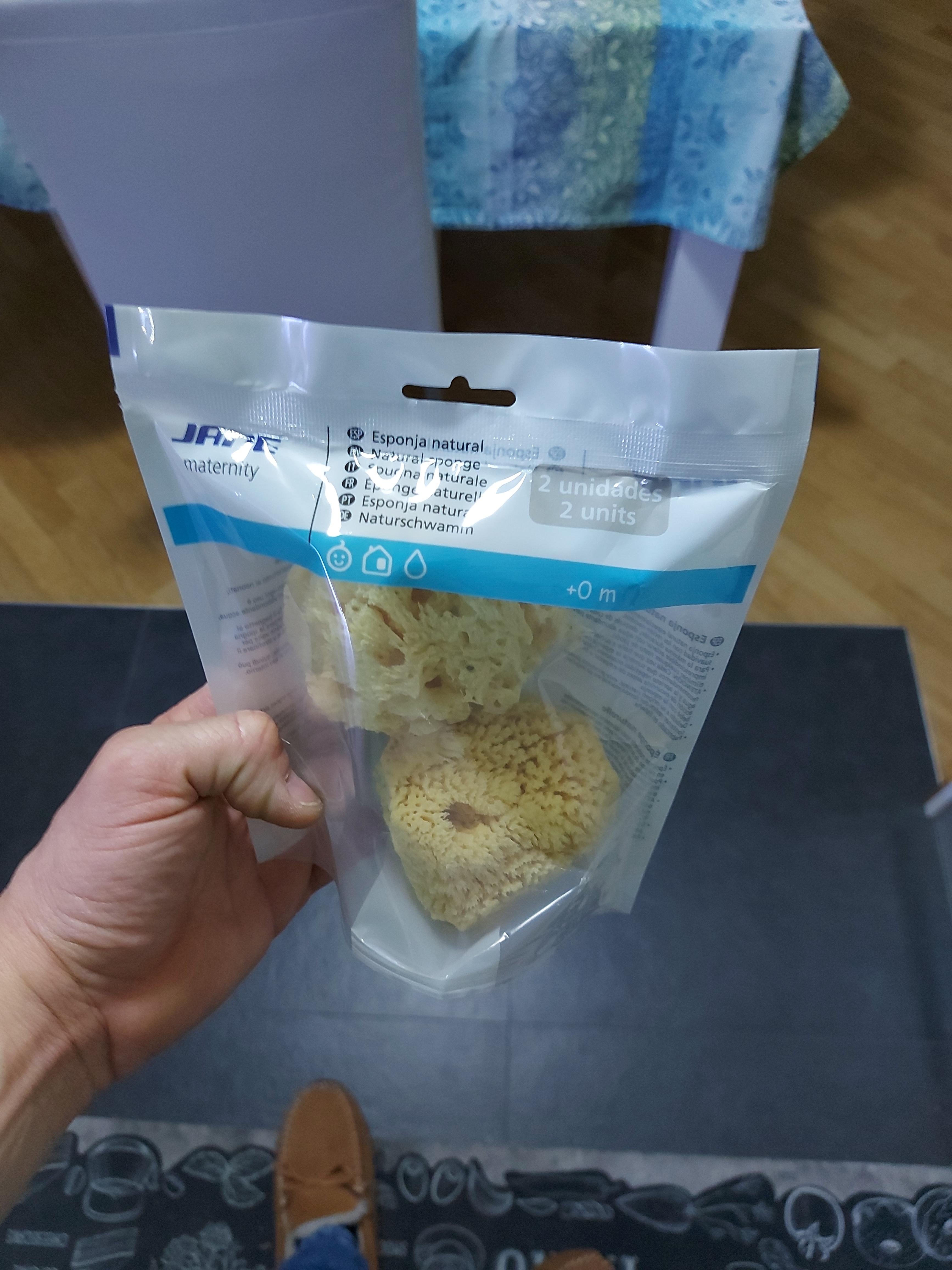 Jané spugna naturale neonato 2 pezzi mare