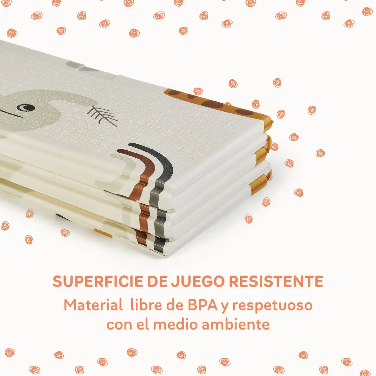 Innovaciones MS Fancy tappetino gioco imbottito reversibile