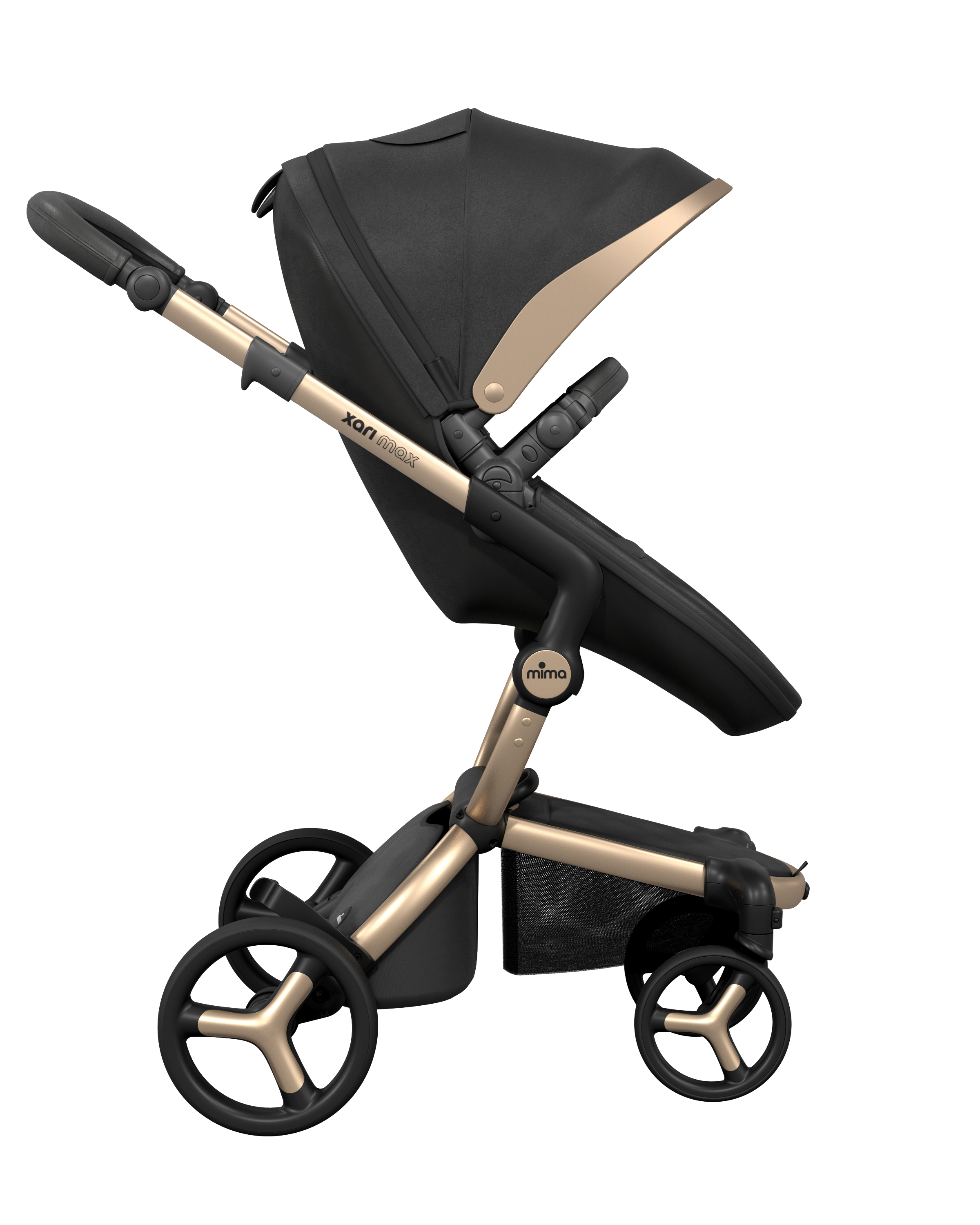 MimaKids Xari Max Limited Edition passeggino black gold