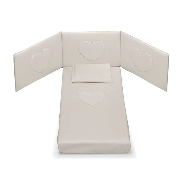 Cuoricini Cuoricino set tessile 3 pezzi tortora