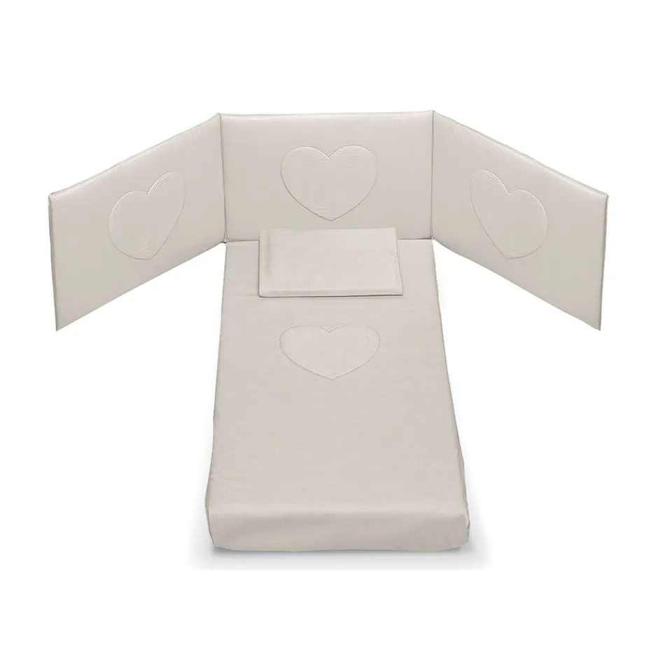 Cuoricini Cuoricino set tessile 3 pezzi tortora