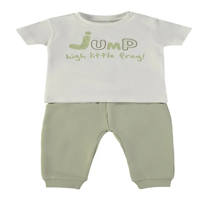 Wonderlife 160064 Completo Kaki Maglia+Pantaloni Cotone