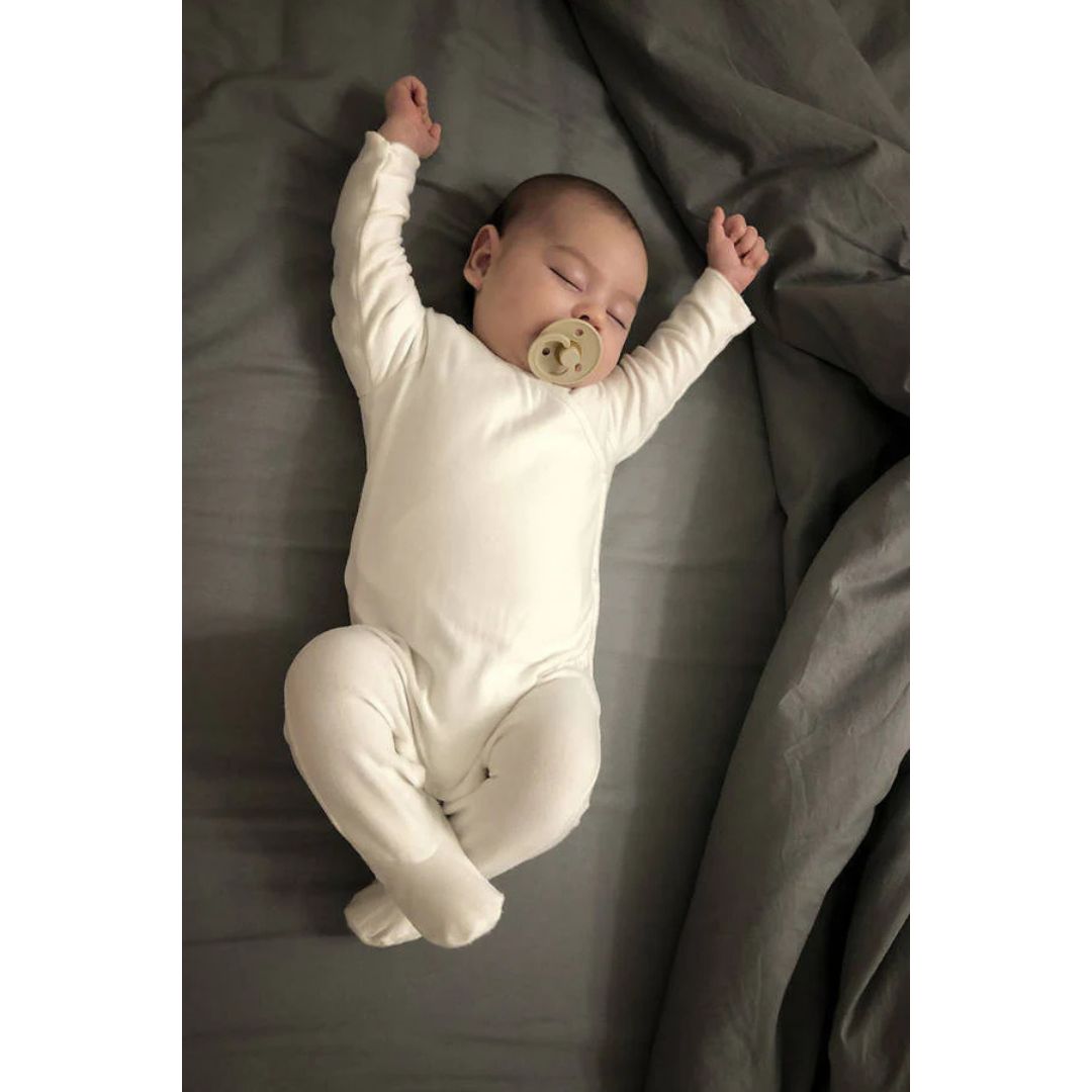 Bamboom Pure tutina con piedi panna 00M prematuri