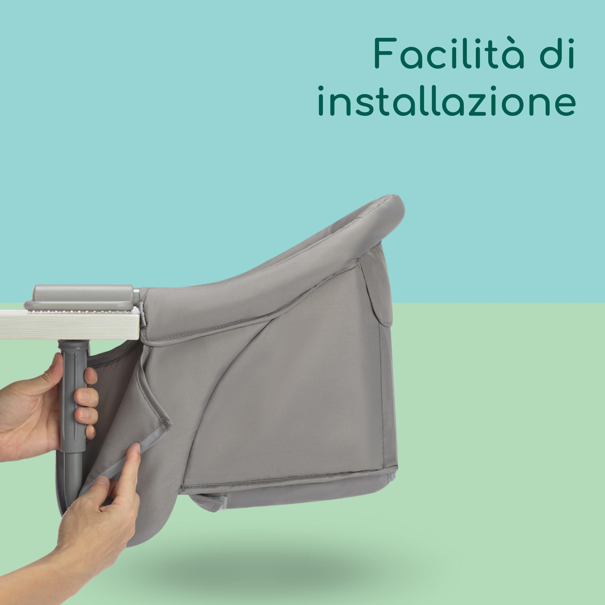 Bébé Confort Malva Seggiolino da Tavolo Mineral Grey pieghevole